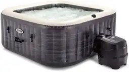 Bol.com Intex PureSpa Greystone Deluxe Bubble Massage Set 4 persoons - 211 x 211 x 71 cm aanbieding
