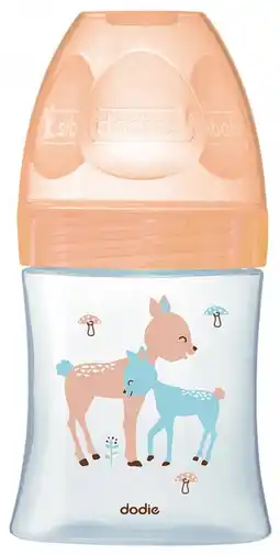 Bol.com Dodie Sensation+ Glazen Zuigfles 150 ml Flow 1 0-6 Maanden (Modellen : Hinds) aanbieding