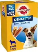 Bol.com Pedigree Dentastix - Kleine Hond - Gebitsverzorging - 105 Kauwsnacks aanbieding