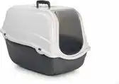 Bol.com Beeztees Romeo - Kattenbak - Grijs/Wit - 57x39x41 cm aanbieding