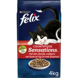 Bol.com Felix Meaty Sensations - Kattenvoer Droogvoer - Rund, Kip & Groenten - 4 kg aanbieding
