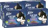 Bol.com Felix Elke Dag Feest in Gelei Mix Selectie - Kattenvoer Natvoer - Tonijn Zalm Rund & Kip - 48 x 85 g aanbieding