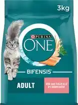 Bol.com Purina ONE Adult - Kattenvoer Droogvoer - Zalm & Volkoren Granen - 3 kg aanbieding