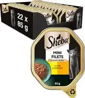 Bol.com Sheba Kattenvoer - Mini Filets - Kip Kalkoen in Saus - kuipjes 22x85g aanbieding