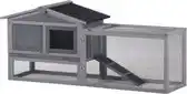 Bol.com Topmast - Konijnenhok Sunshine - Grijs - 155 x 53 x 70 cm aanbieding