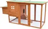 Bol.com vidaXL - Kippenhok - met - nachthok - hout aanbieding