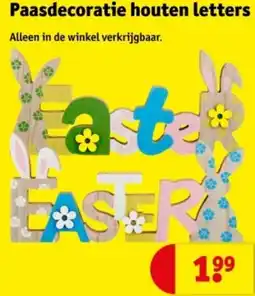 Kruidvat Paasdecoratie houten letters aanbieding
