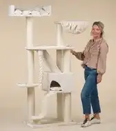 Bol.com Krabpaal Kilimandjaro Creme Beige voor grote katten aanbieding