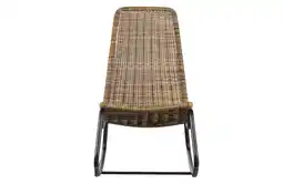 Wehkamp WOOOD Schommelstoel Buiten Tom - Rattan - Naturel - 97x51x95 aanbieding