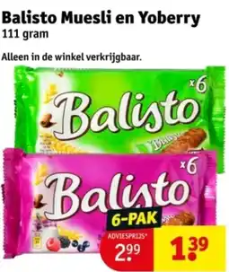 Kruidvat Balisto Muesli en Yoberry aanbieding