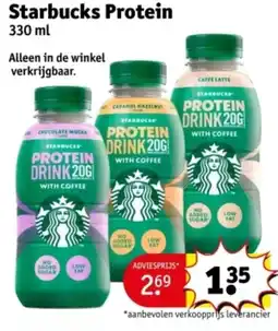Kruidvat Starbucks Protein aanbieding