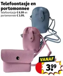 Kruidvat Telefoontasje en portomonnee aanbieding