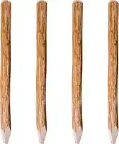 Bol.com vidaXL - Schuttingpalen - met - punt - 4 - st - 120 - cm - hazelaarhout aanbieding