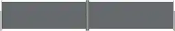 Bol.com vidaXL - Windscherm - uittrekbaar - 180x1000 - cm - antracietkleurig aanbieding