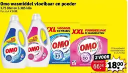 Kruidvat Omo wasmiddel vloeibaar en poeder aanbieding