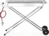 Bol.com HENDI Krachtige roestvrijstalen barbecue – 7,5kW – inklapbaar en verrijdbaar – 1120x410x900 mm aanbieding