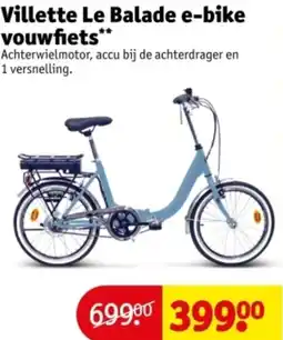Kruidvat Villette Le Balade e-bike vouwfiets aanbieding