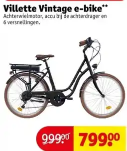 Kruidvat Villette Vintage e-bike aanbieding