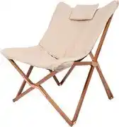 Bol.com Bo-Camp - Urban Outdoor - Relaxstoel - Bloomsbury - L - Oxford polyester - Beige aanbieding