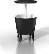 Bol.com Keter Coolbar Partytafel - 49,5x49,5x57cm-84.5cm - 30 L - Zwart aanbieding