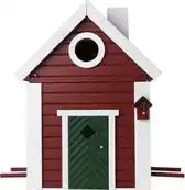 Bol.com Wildlife Garden Vogelhuisje & Voederhuis - Rood - 20 x 21 x 28 cm aanbieding