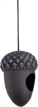 Bol.com Vogel voederhuis/voedersilo hanger eikelvorm 16 cm - Vogel voederhangers van metaal aanbieding