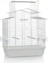 Bol.com Beeztees Iza 3 Open - Vogelkooi - Wit - Groot - 59x38x65 cm aanbieding