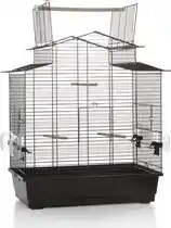 Bol.com Beeztees Iza 3 Open - Vogelkooi - Zwart - Groot - 59x38x65 cm aanbieding