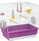 Bol.com Ferplast Vogelkooi Rekord 2 - Wit/Pastel - 39 x 25 x 41 cm aanbieding
