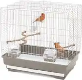 Bol.com Imac vogelkooi irene 3 taupe / wit (50X30X48 CM) aanbieding