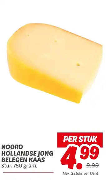 Dekamarkt Noord hollandse jong belegen kaas aanbieding