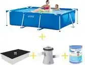 Bol.com Zwembad - Frame Pool - 220 x 150 x 60 cm - Inclusief Solarzeil, Filterpomp & Filter aanbieding