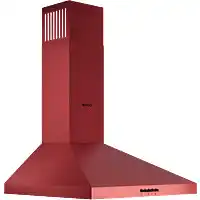 Bol.com Wiggo WE-E543R(RB) - Wandschouw Afzuigkap - 50 cm - Rood aanbieding