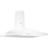 Bol.com Wiggo WE-E943R(WW) - Wandschouw Afzuigkap - 90 cm - Wit aanbieding