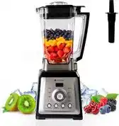 Bol.com KitchenBrothers Power Blender - 2000W - 2L - Smoothie Maker - IJscrusher - 4 Standen - 8 Snelheden aanbieding