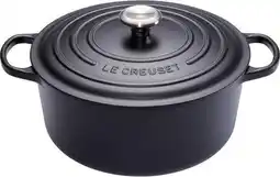 Bol.com Le Creuset - Signature Braadpan Mat Zwart 28 cm (zwart interieur) aanbieding