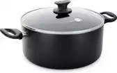 Bol.com GreenPan Cambridge Black Kookpot met deksel 24 cm aanbieding