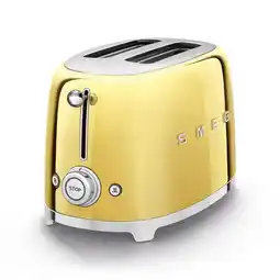 Bol.com SMEG TSF01GOEU - Broodrooster - Goud - 2x2 - 950W - 6 niveaus aanbieding