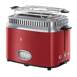 Bol.com Russell Hobbs 21680-56 Retro Ribbon Red Broodrooster - Rood aanbieding