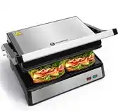 Bol.com Aigostar Tosti Apparaat - Contactgrill - Grill apparaat - Panini - 1500W - RVS aanbieding