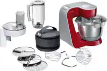 Bol.com Bosch MUM5 - MUM58720 - Keukenmachine - 1000W - 3,9L - Rood aanbieding