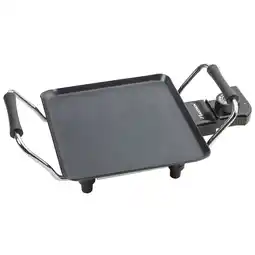 Bol.com Bestron Bakplaat - ABP600 - 1000W - Gourmet, Grillplaat S 21x21cm - 1-2 personen - Zwart aanbieding