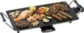 Bol.com Bestron Bakplaat - ABP602 - 2000W - Gourmet, Grillplaat M 47x26cm - 4-6 personen - Zwart aanbieding