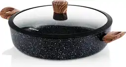 Bol.com Westinghouse Hapjespan – Ø 32 cm – Inductie – Inclusief Deksel – Black Marble Wood aanbieding