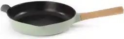 Bol.com Braadpan gietijzer groen 26 cm - Groen - PFAS-vrij aanbieding
