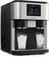 Bol.com Klarstein Eiszeit Crush Ijsblokjesmachine - 2 Formaten - Crushed ice - Zilver aanbieding