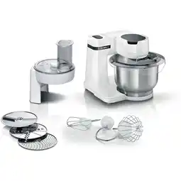 Bol.com Bosch MUM Serie 2 - MUMS2EW01 - Keukenmachine - 700W - 3,8L - 3 Snijschijven - Wit aanbieding