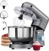 Bol.com Vivid Green 2000W Keukenmachine - Keukenrobot - 6.2L - Keukenmixer - Mixer met Mengkom - Grijs aanbieding