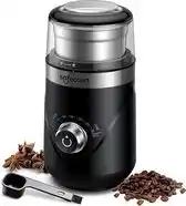 Bol.com Safecourt Kitchen Elektrische Koffiemolen pro - Hoogwaardige Elektrische Koffiemolen - Zwart aanbieding