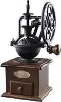 Bol.com Vintage retro koffiemolen - hout, keramiek & metaal - Koffie handmolen aanbieding